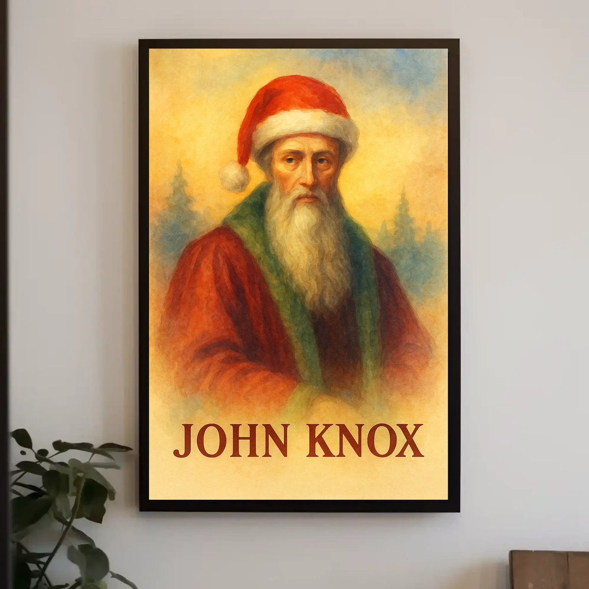 John Knox Santa Claus Parody Historical Poster