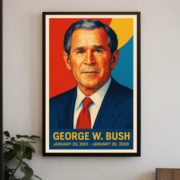 George W. Bush Presidential Portrait Poster