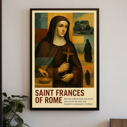 Saint Frances Of Rome Poster