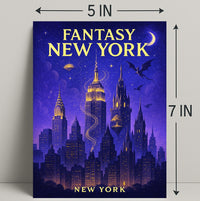 Fantasy New York Poster PosterGoat