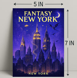 Fantasy New York Poster PosterGoat