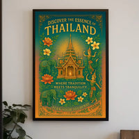 Thailand Tradition Tranquility Travel Art Poster