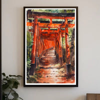 Fushimi Inari Shrine Torii Gates Cultural Heritage Poster PosterGoat
