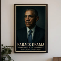Barack Obama 44th President Poster Wall Art Decor For Home