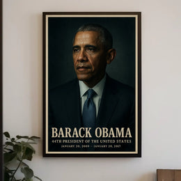 Barack Obama 44th President Poster Wall Art Decor For Home