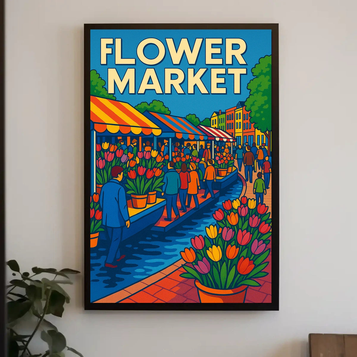 Flower Market Extravaganza Poster