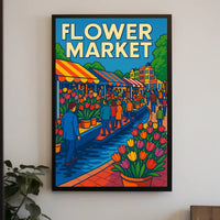 Flower Market Extravaganza Poster