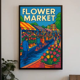 Flower Market Extravaganza Poster