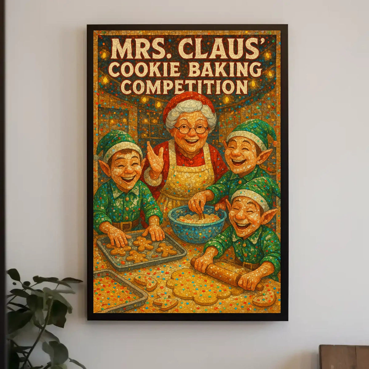 Mrs. Claus Cookie Baking Competition Poster