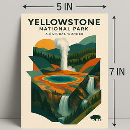 Yellowstone National Park A Natural Wonder Poster