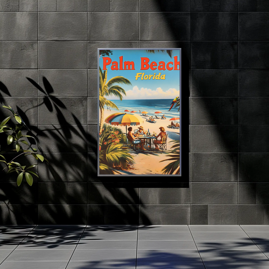 Palm Beach Florida Vintage Poster