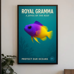 Royal Gramma A Jewel of the Reef Poster PosterGoat