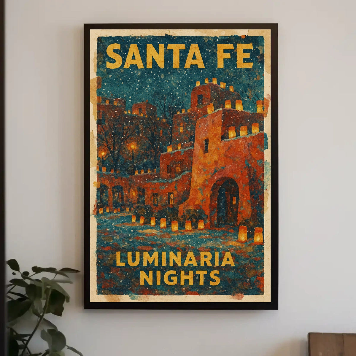 Santa Fe Luminaria Nights Poster
