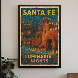 Santa Fe Luminaria Nights Poster