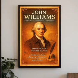 John Williams Statesman of the Continental Congress Poster PosterGoat