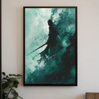 The Shadowed Warrior Poster PosterGoat