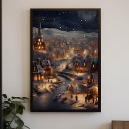 Winter Wonderland Village Poster