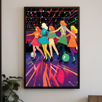 Retro Roller Disco Poster