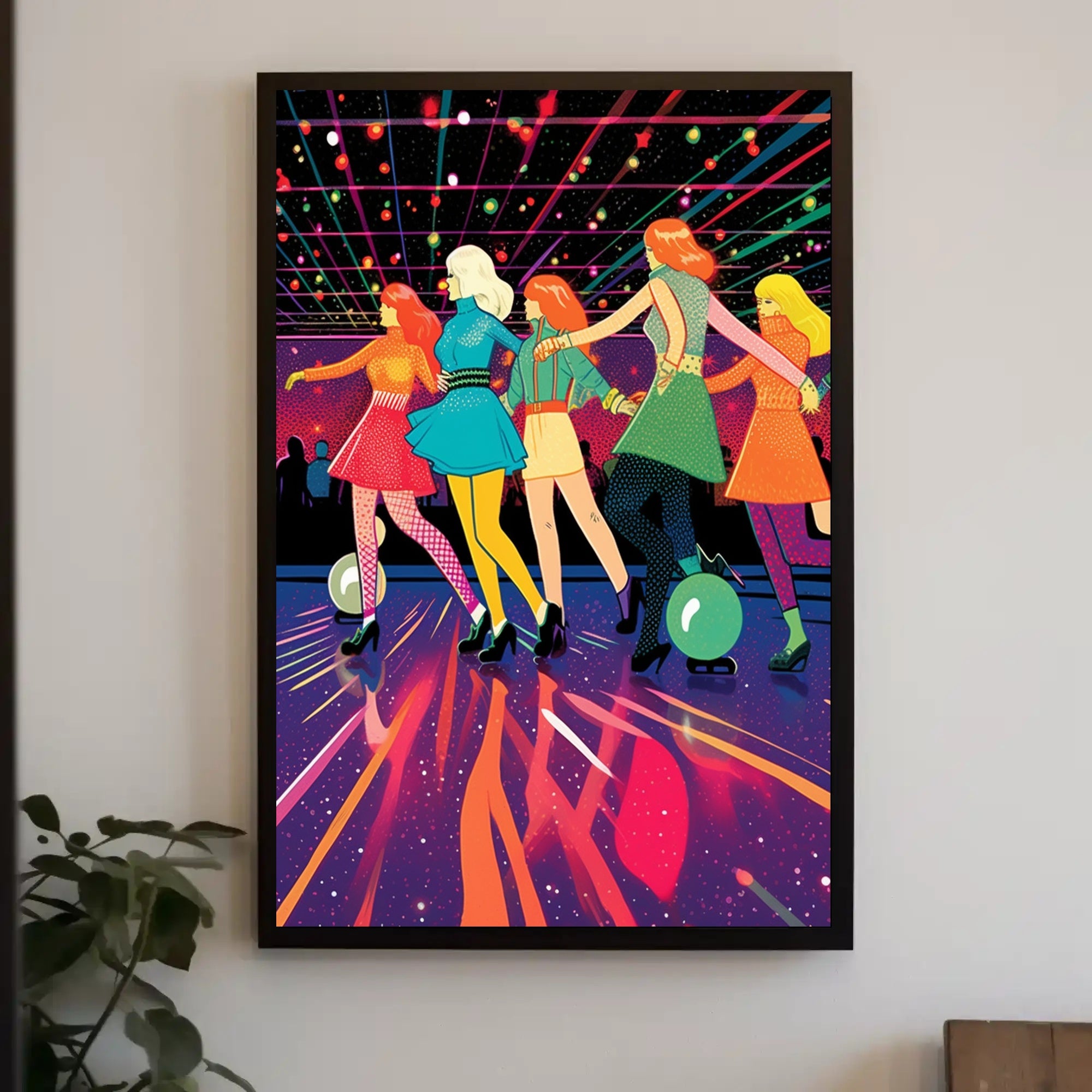 Retro Roller Disco Poster