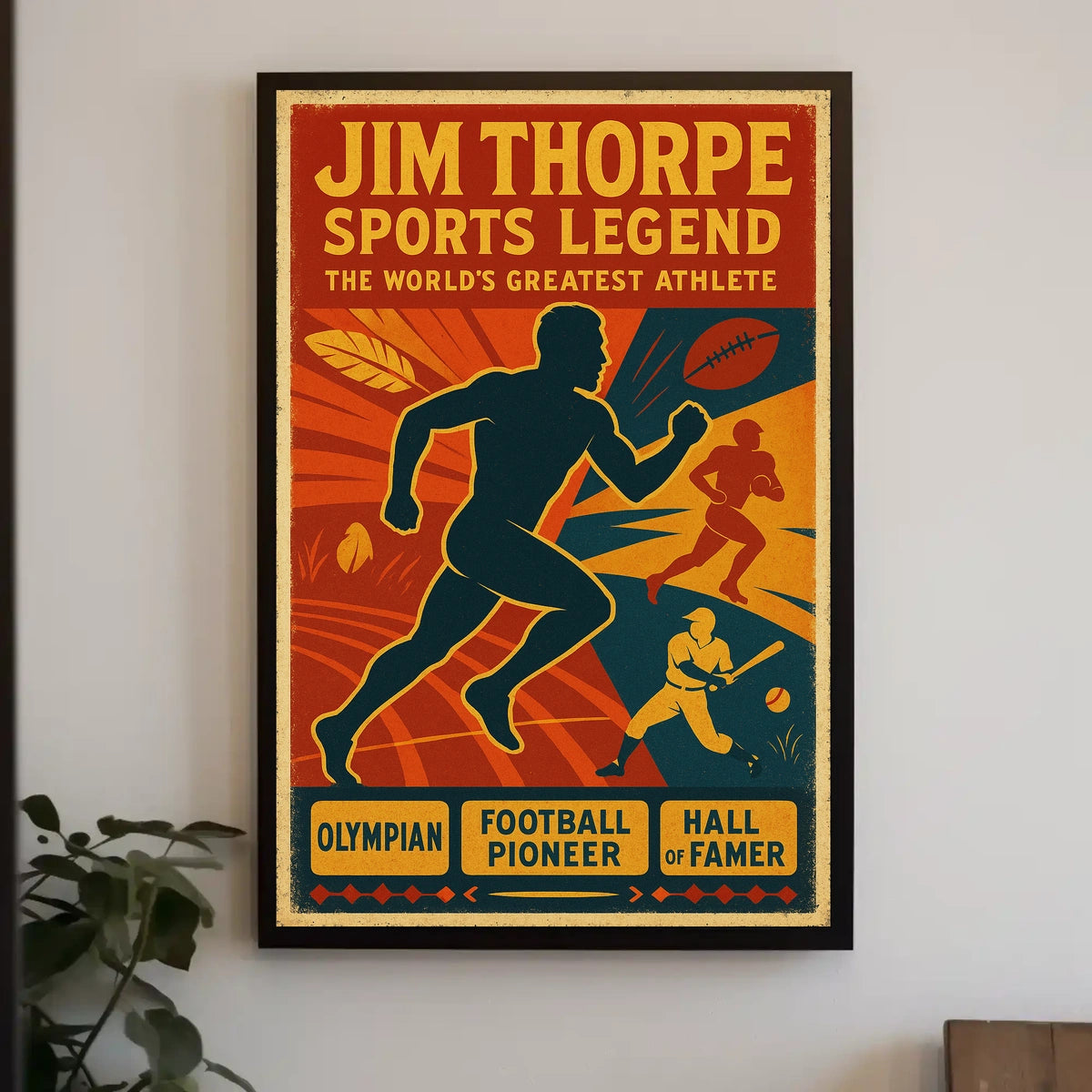 Jim Thorpe Sports Legend Poster