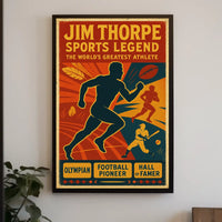 Jim Thorpe Sports Legend Poster