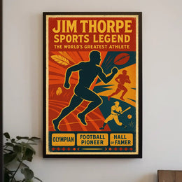 Jim Thorpe Sports Legend Poster
