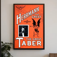 Herrmann the Great Vintage Magic Performance Poster