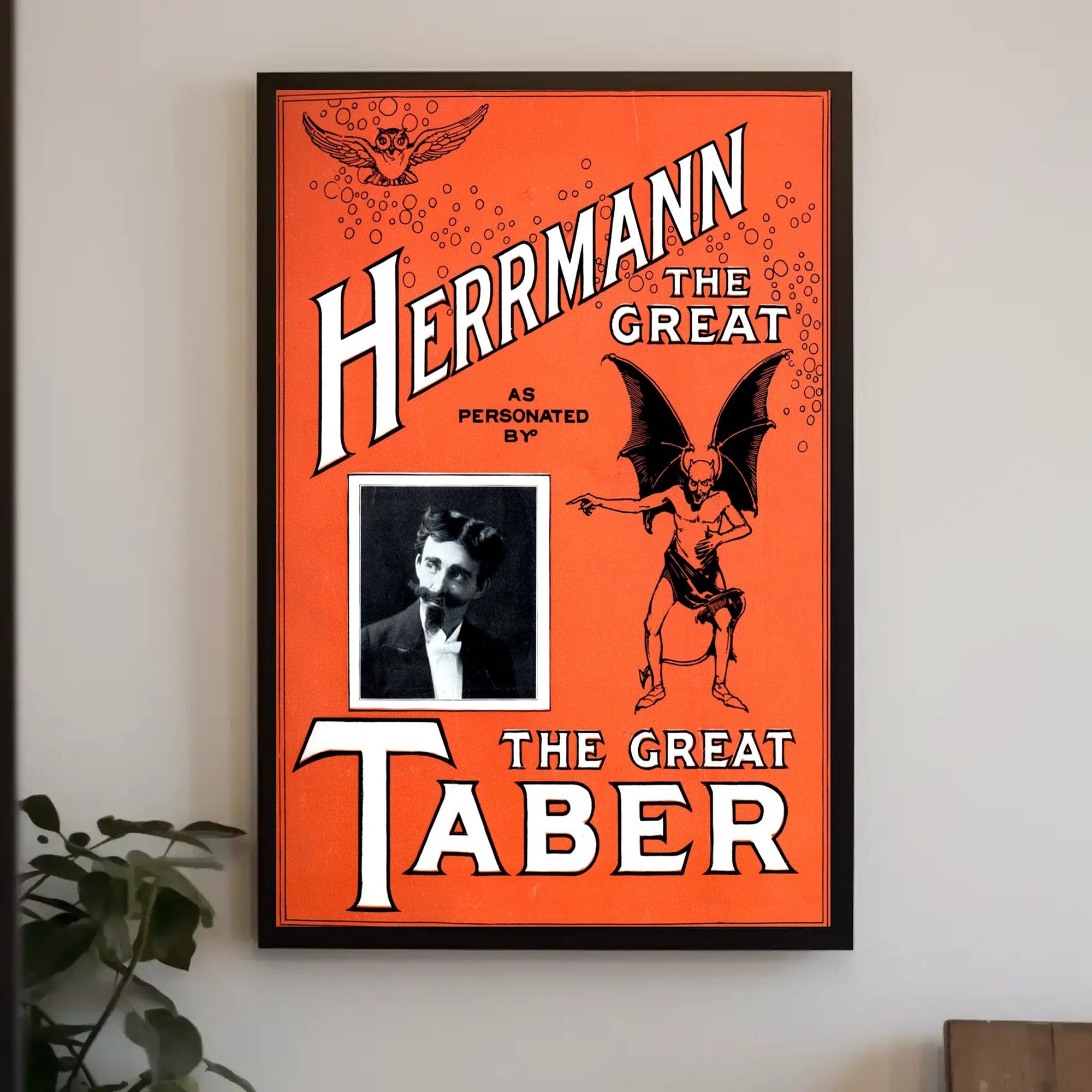 Herrmann the Great Vintage Magic Performance Poster