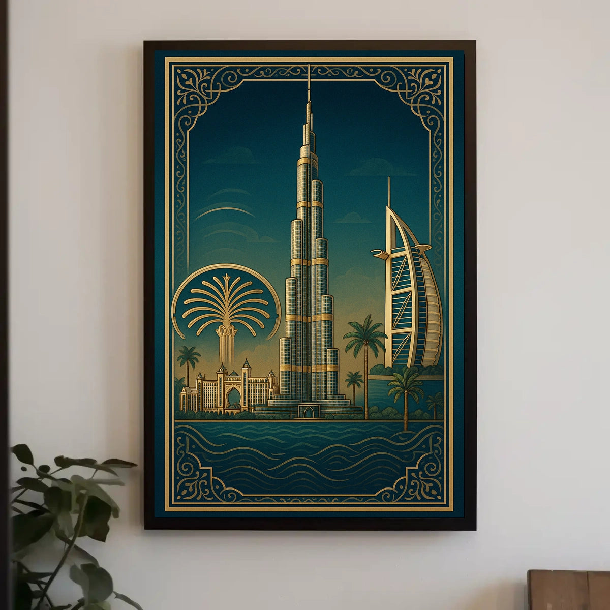 Iconic Dubai Landmarks Poster