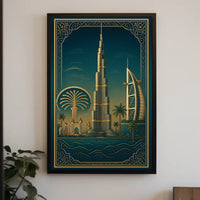 Iconic Dubai Landmarks Poster
