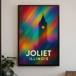 Joliet Cityscape Impressionism Wanderlust Poster