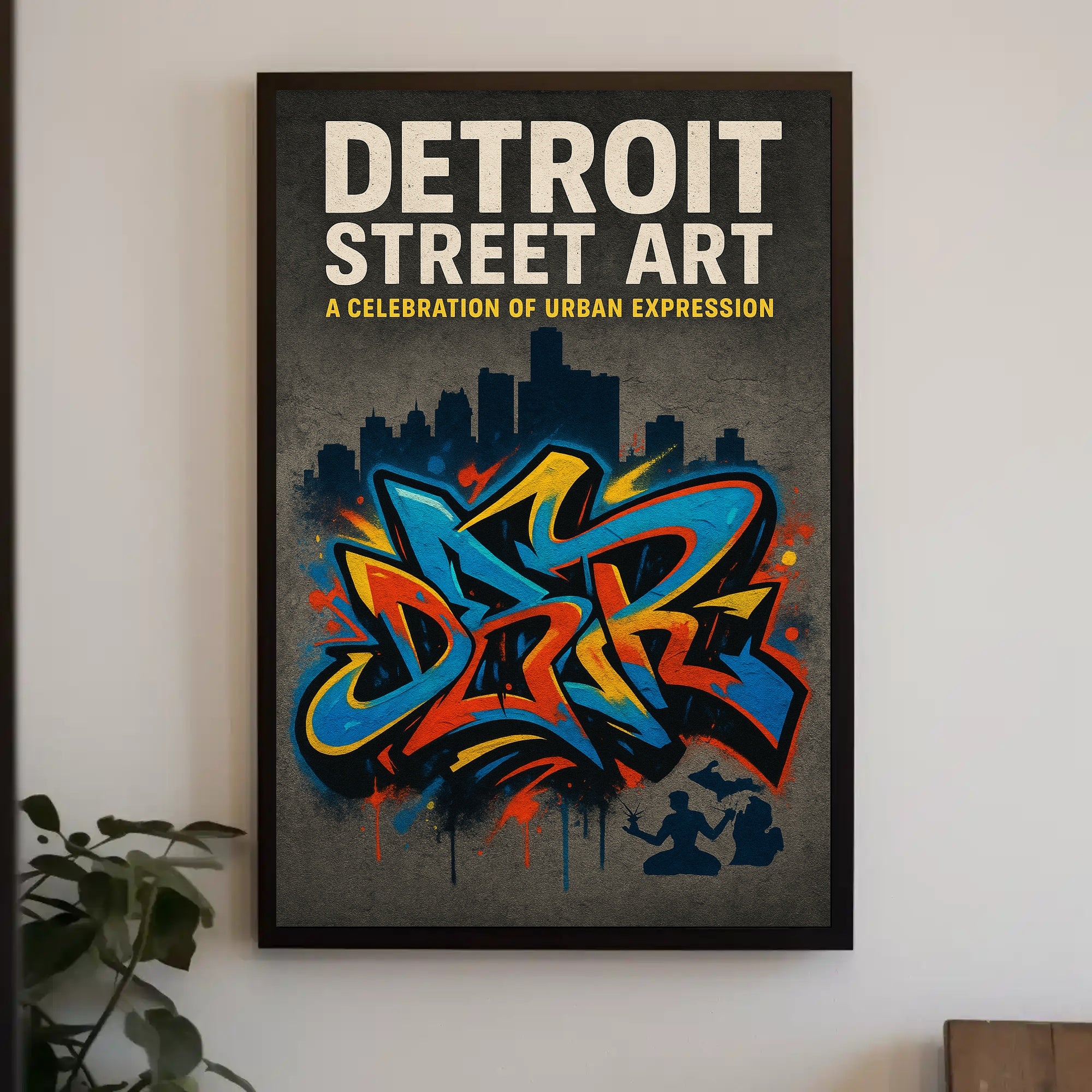 Detroit Street Art Wall Art Print PosterGoat