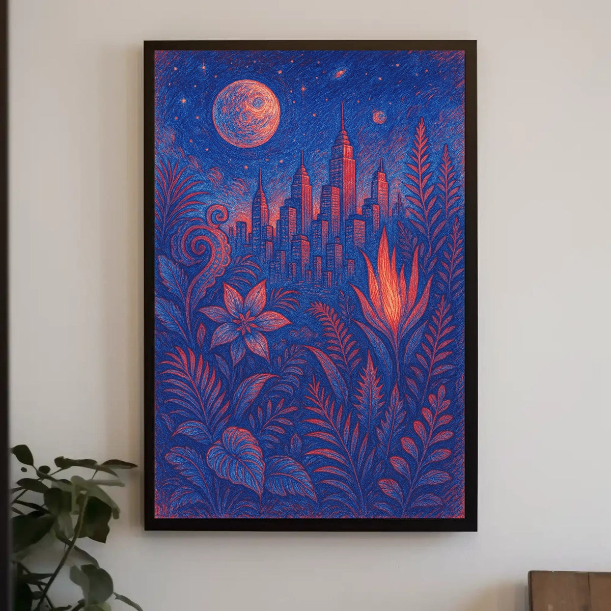 Cityscape In Bloom Poster