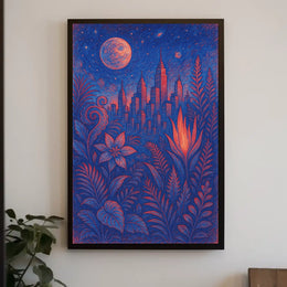Cityscape In Bloom Poster