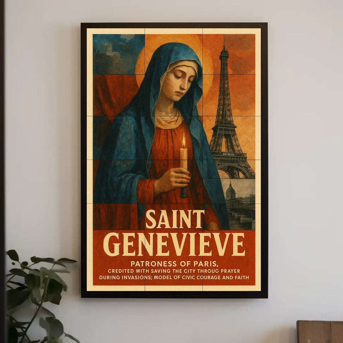 Saint Genevieve Patroness Of Paris Poster