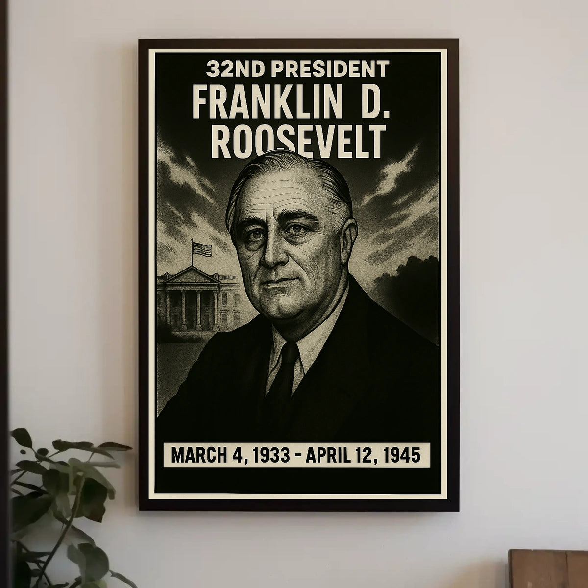 Franklin D. Roosevelt 32Nd President Poster