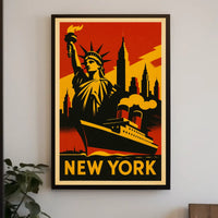 New York City Iconic Landmarks Poster