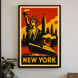 New York City Iconic Landmarks Poster