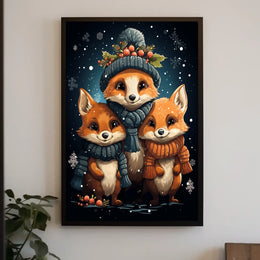 Winter Wonderland Foxes