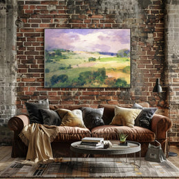 Serene Landscape Watercolor Poster