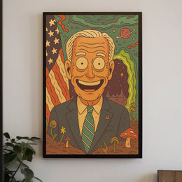 Cosmic Portrait Of A President Biden Poster