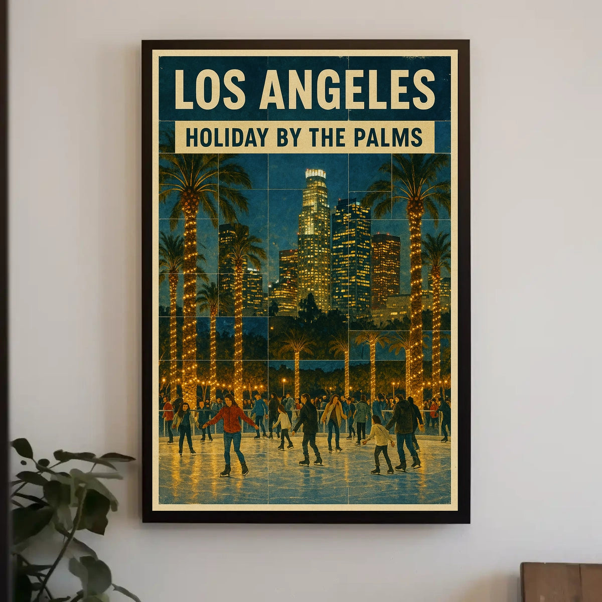Holiday By The Palms In Los Angeles Poster