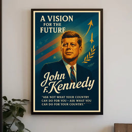 Patriotic Leadership Vintage Quote Poster Art Print