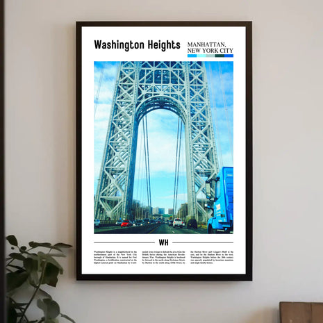 Washington Heights New York Landmark Travel Poster