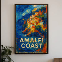 Amalfi Coast Poster Wall Art Coastal Decor 18x24 Scenic