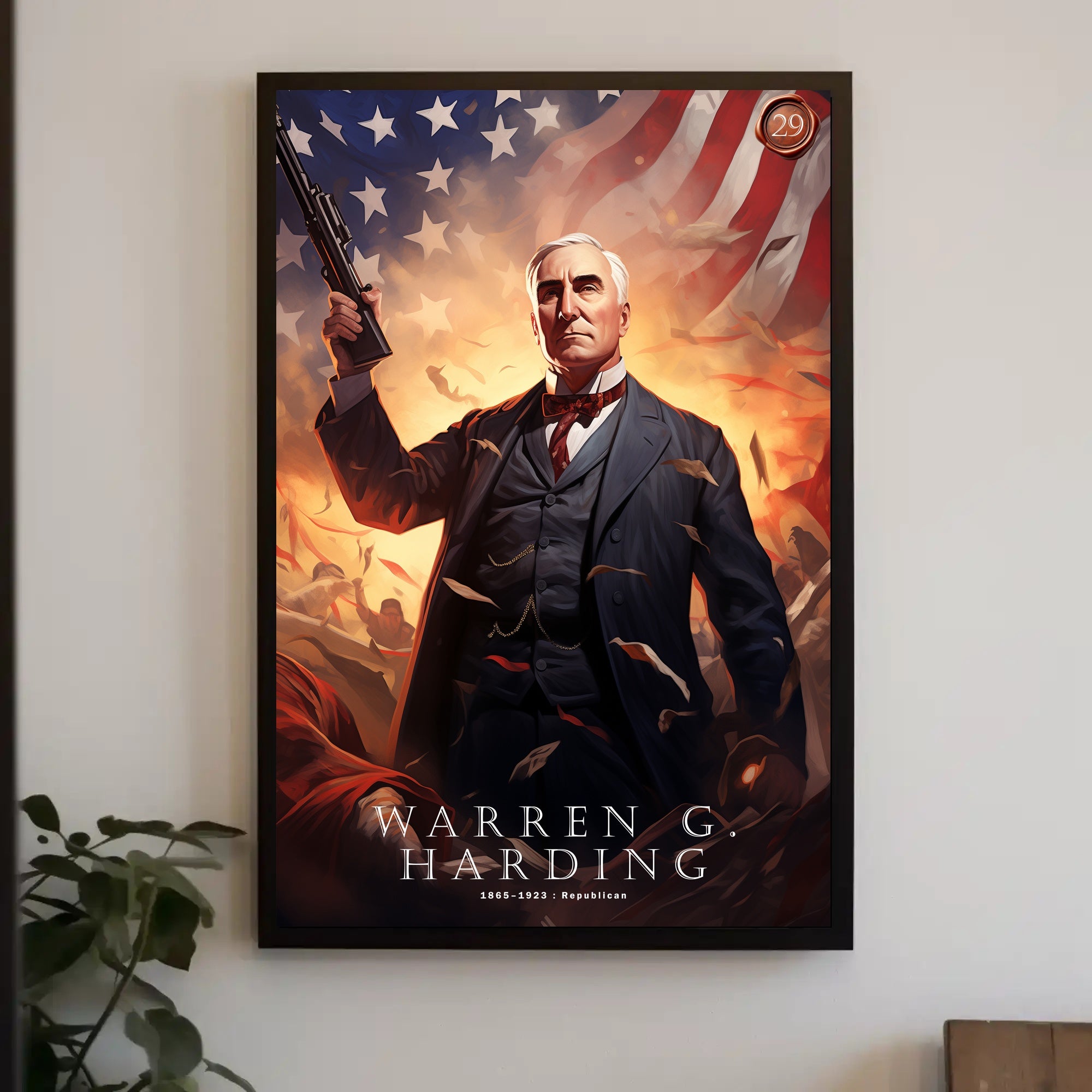 Warren G. Harding Commemorative Poster