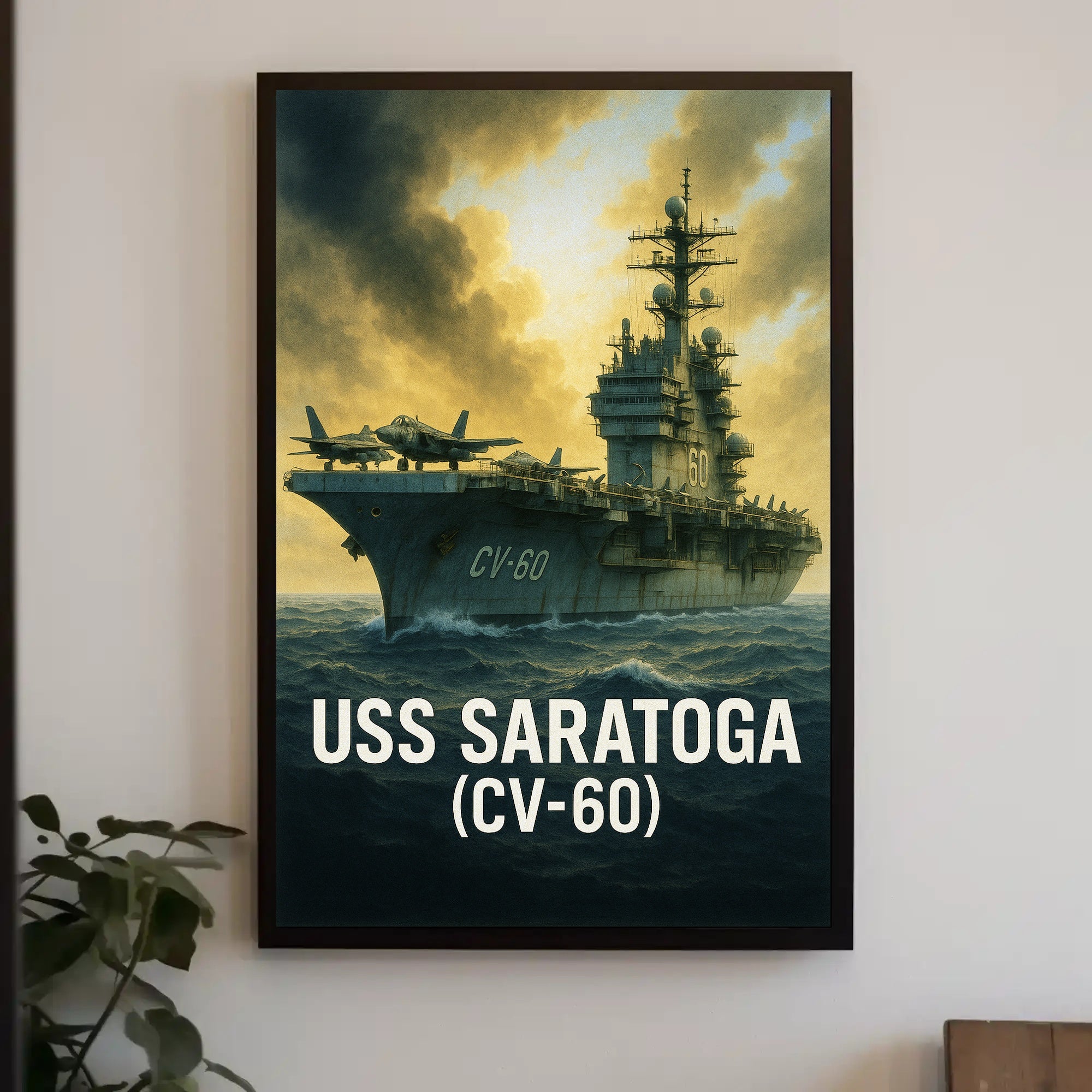 USS Saratoga (CV-60) Poster PosterGoat