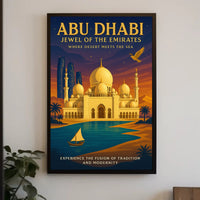 Abu Dhabi Cultural Heritage Travel Poster