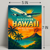 Discover Hawaii Travel Poster Adventure Awaits PosterGoat