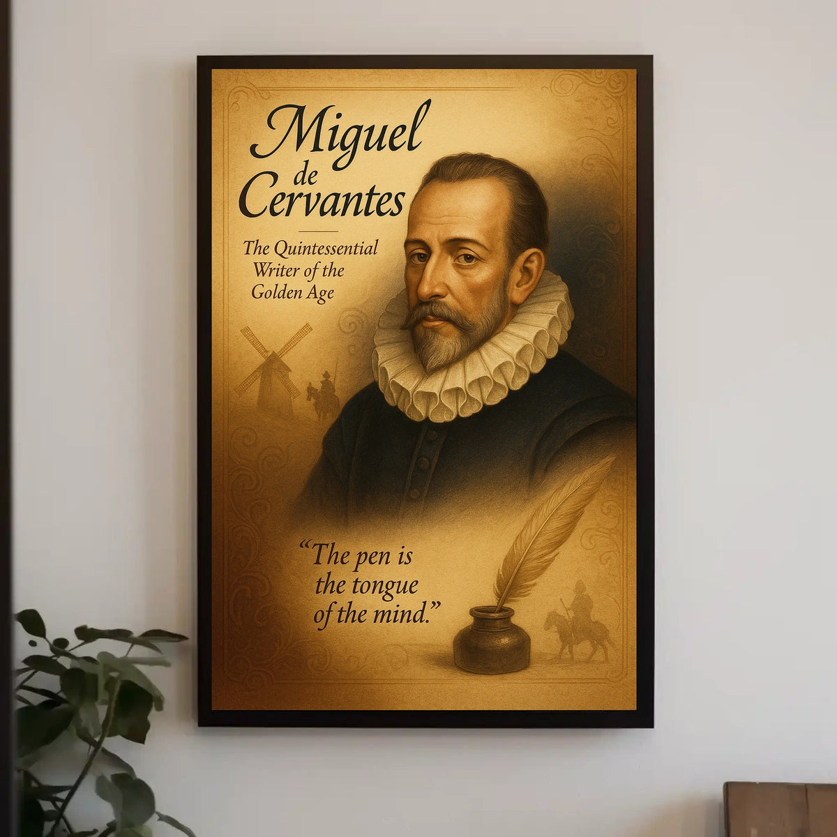Miguel De Cervantes The Quintessential Poster